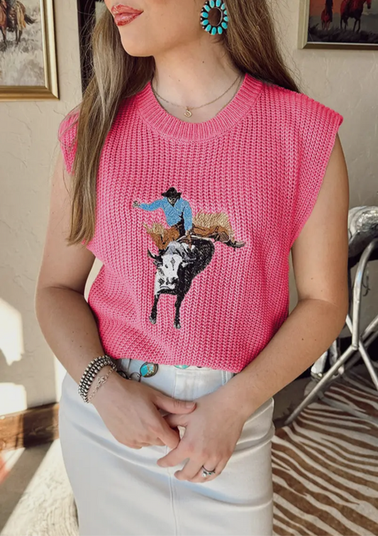 Cowboy Sleeveless Sweater