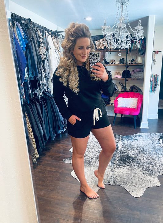 Everything’s Better in Black Lounge Set