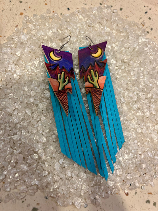 Cactus Fringe Earrings