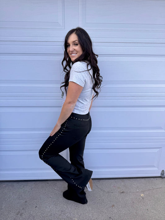 Black Studded Jeans