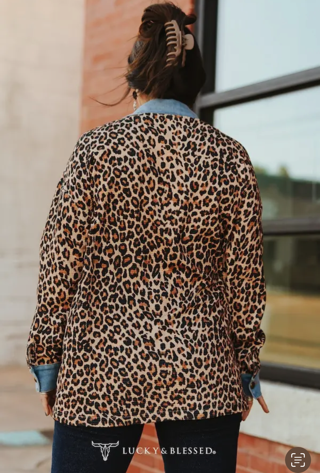 Denim & Leopard Shacket