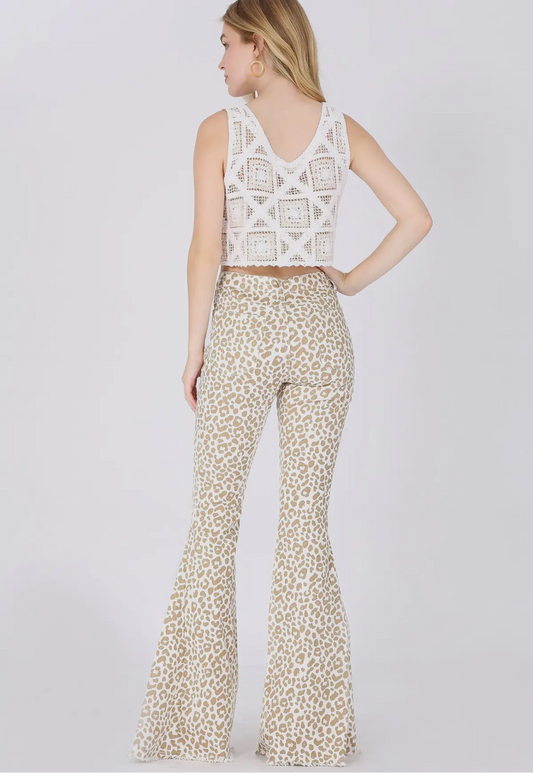Leopard Bell Bottoms