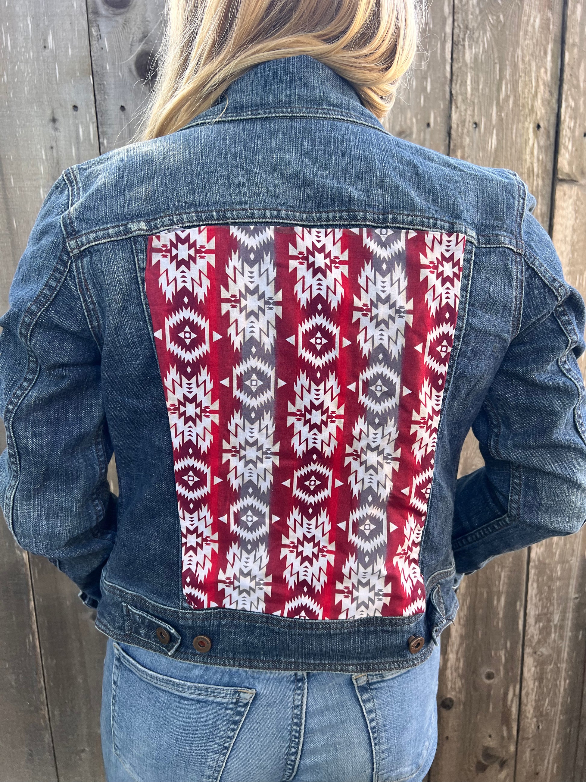 Aztec Jean Jacket - WanderingWildShop.com